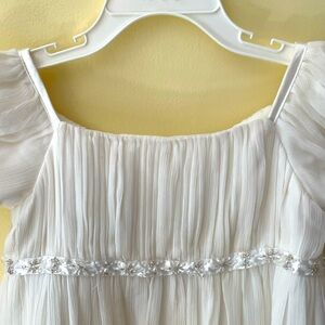 David's Bridal - White Flower Girls dress - size 3